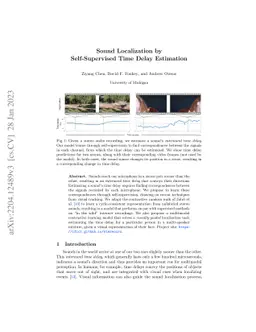 Sound Localization by Self-Supervised Time Delay Estimation