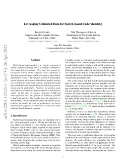 Leveraging Unlabeled Data for Sketch-based Understanding