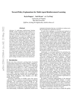 Toward Policy Explanations for Multi-Agent Reinforcement Learning