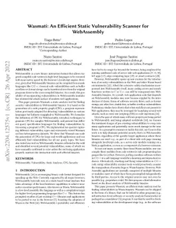 Wasmati: An Efficient Static Vulnerability Scanner for WebAssembly