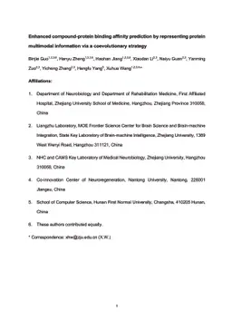 Enhanced compound-protein binding affinity prediction by representing
  protein multimodal information via a coevolutionary strategy