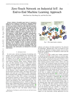Zero-Touch Network on Industrial IoT: An End-to-End Machine Learning
  Approach