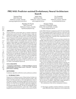 PRE-NAS: Predictor-assisted Evolutionary Neural Architecture Search