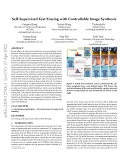 Self-Supervised Text Erasing with Controllable Image Synthesis