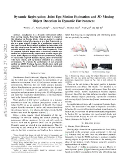 Dynamic Registration: Joint Ego Motion Estimation and 3D Moving Object
  Detection in Dynamic Environment