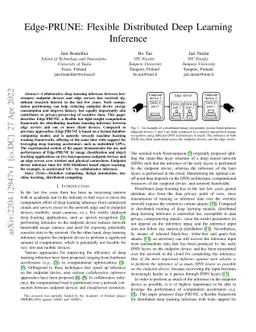 Edge-PRUNE: Flexible Distributed Deep Learning Inference