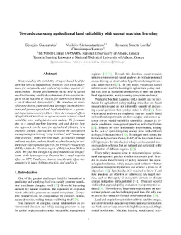 Towards assessing agricultural land suitability with causal machine
  learning