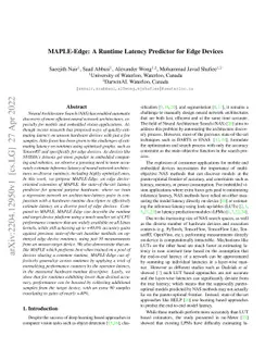 MAPLE-Edge: A Runtime Latency Predictor for Edge Devices