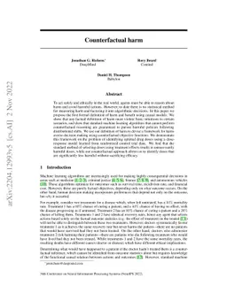 Counterfactual harm