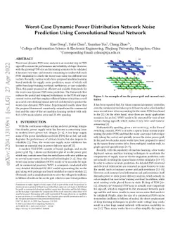 Worst-Case Dynamic Power Distribution Network Noise Prediction Using
  Convolutional Neural Network