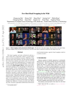 Few-Shot Head Swapping in the Wild