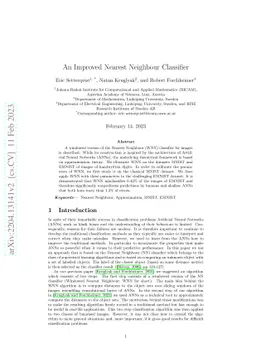 An Improved Nearest Neighbour Classifier