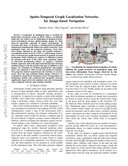 Spatio-Temporal Graph Localization Networks for Image-based Navigation