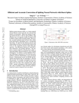 Efficient and Accurate Conversion of Spiking Neural Network with Burst
  Spikes