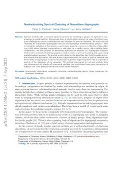 Nonbacktracking spectral clustering of nonuniform hypergraphs