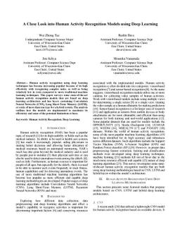 A Close Look into Human Activity Recognition Models using Deep Learning