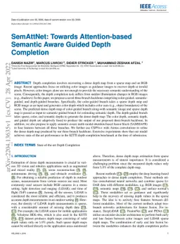 SemAttNet: Towards Attention-based Semantic Aware Guided Depth
  Completion