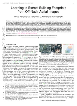Learning to Extract Building Footprints from Off-Nadir Aerial Images
