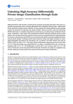 Unlocking High-Accuracy Differentially Private Image Classification
  through Scale