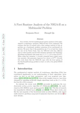 A First Runtime Analysis of the NSGA-II on a Multimodal Problem