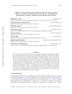 CKH: Causal Knowledge Hierarchy for Estimating Structural Causal Models
  from Data and Priors