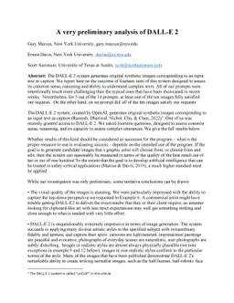 A very preliminary analysis of DALL-E 2