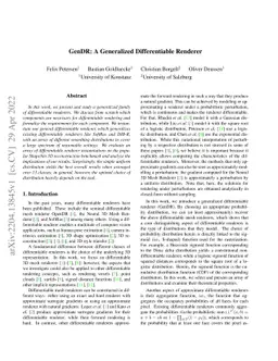 GenDR: A Generalized Differentiable Renderer