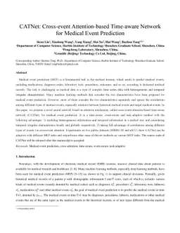 CATNet: Cross-event Attention-based Time-aware Network for Medical Event
  Prediction