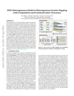 H2H: Heterogeneous Model to Heterogeneous System Mapping with
  Computation and Communication Awareness