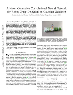 A Novel Generative Convolutional Neural Network for Robot Grasp
  Detection on Gaussian Guidance