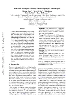 Few-shot Mining of Naturally Occurring Inputs and Outputs