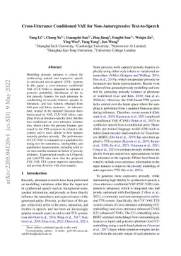 Cross-Utterance Conditioned VAE for Non-Autoregressive Text-to-Speech