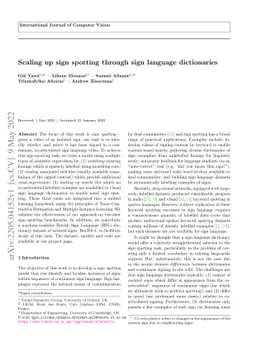 Scaling up sign spotting through sign language dictionaries