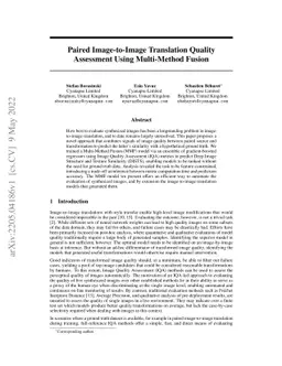 Paired Image-to-Image Translation Quality Assessment Using Multi-Method
  Fusion