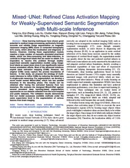 Mixed-UNet: Refined Class Activation Mapping for Weakly-Supervised
  Semantic Segmentation with Multi-scale Inference