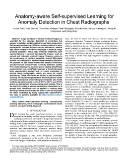 Anatomy-aware Self-supervised Learning for Anomaly Detection in Chest
  Radiographs