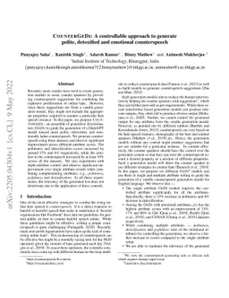 CounterGeDi: A controllable approach to generate polite, detoxified and
  emotional counterspeech