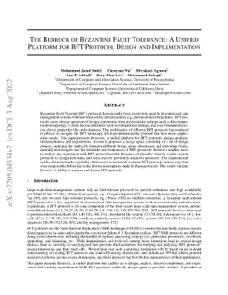The Bedrock of Byzantine Fault Tolerance: A Unified Platform for BFT
  Protocol Design and Implementation