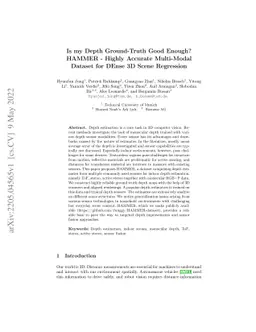 Is my Depth Ground-Truth Good Enough? HAMMER -- Highly Accurate
  Multi-Modal Dataset for DEnse 3D Scene Regression