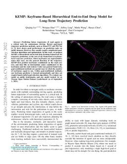 KEMP: Keyframe-Based Hierarchical End-to-End Deep Model for Long-Term
  Trajectory Prediction