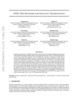 STDC-MA Network for Semantic Segmentation