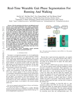 Real-Time Wearable Gait Phase Segmentation For Running And Walking