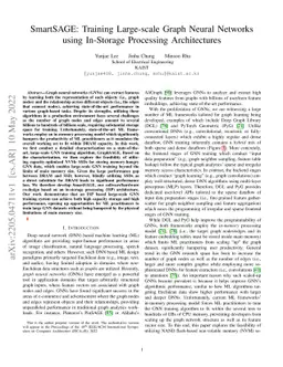 SmartSAGE: Training Large-scale Graph Neural Networks using In-Storage
  Processing Architectures