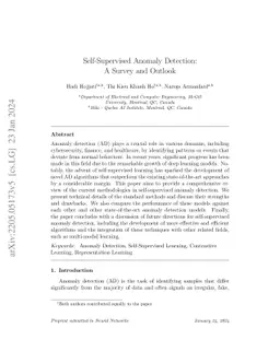 Self-Supervised Anomaly Detection in Computer Vision and Beyond: A
  Survey and Outlook