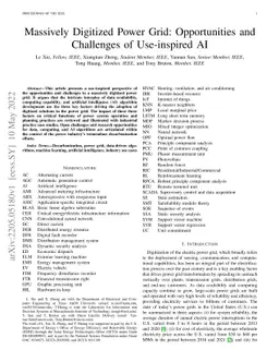 Massively Digitized Power Grid: Opportunities and Challenges of
  Use-inspired AI