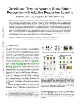DcnnGrasp: Towards Accurate Grasp Pattern Recognition with Adaptive
  Regularizer Learning