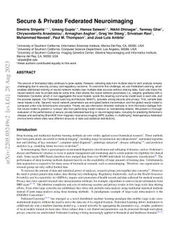 Secure & Private Federated Neuroimaging