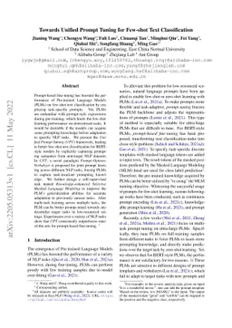 Towards Unified Prompt Tuning for Few-shot Text Classification