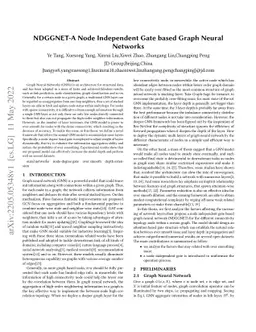 NDGGNET-A Node Independent Gate based Graph Neural Networks