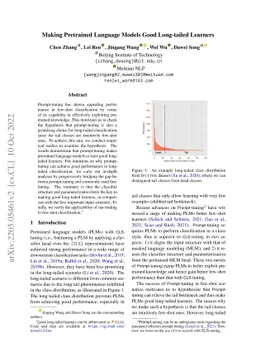 Making Pretrained Language Models Good Long-tailed Learners